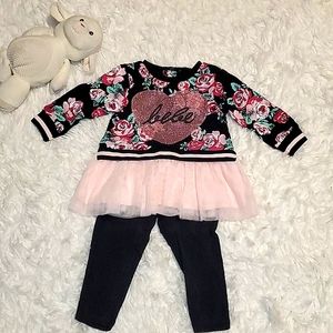 Bebe Baby floral 2-piece set 🌹